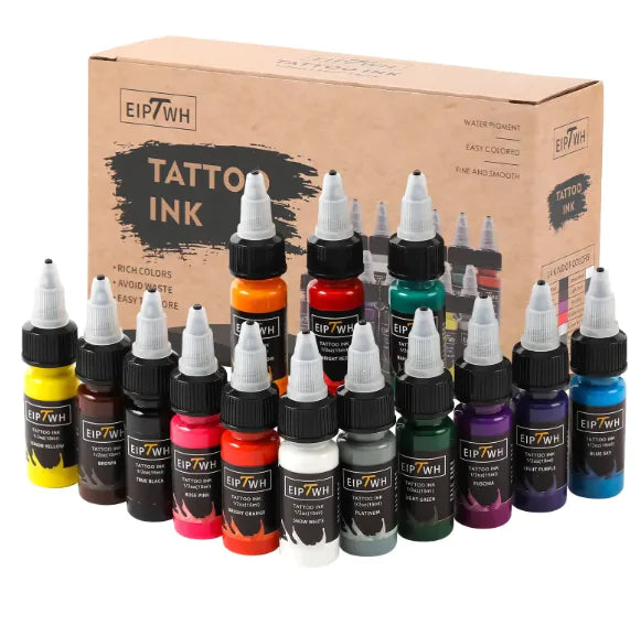 14 Shade Tattoo Ink Set 15ML