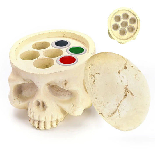 Skull Tattoo Ink Cup Stand