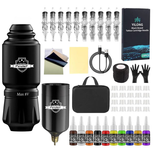 Peslief Wireless Complete Tattoo Kit Pro